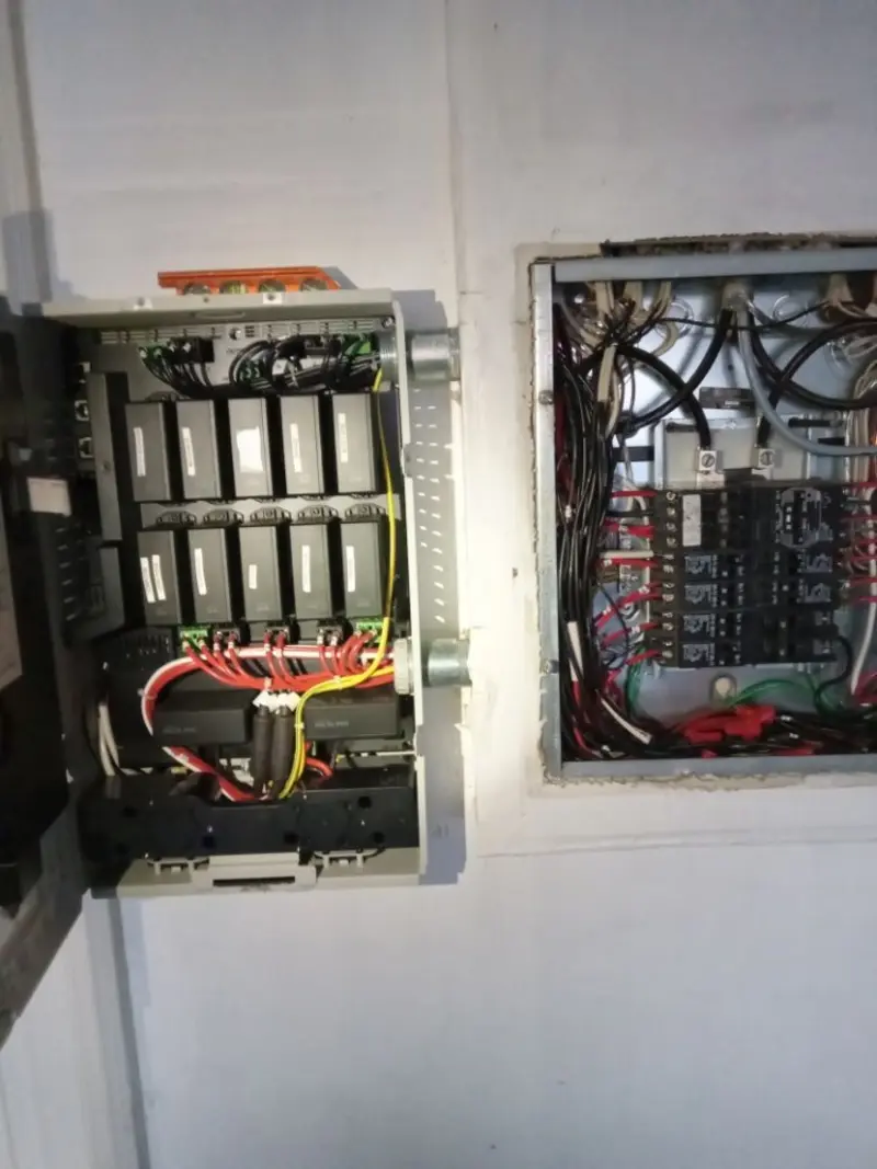 Electrical panel upgrade completed for Security Camera Wiring in Gloucester Point